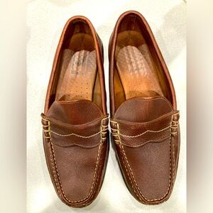 Allen Edmonds Hamlin Men’s Penny Loafer Shoes Size 10 D Leather Cognac 42595